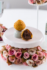 Delicious Sweet Bakery Patisserie Food Menu Gourmet Meal Dessert Chocolate Strawberry Lemon Flour Cake Pie Piece Chicken Fry Cheese Pizza Bread Still Product Carnival Mardi Gras Theme
