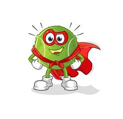 tennis ball heroes vector. cartoon character