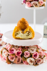 Delicious Sweet Bakery Patisserie Food Menu Gourmet Meal Dessert Chocolate Strawberry Lemon Flour Cake Pie Piece Chicken Fry Cheese Pizza Bread Still Product Carnival Mardi Gras Theme
