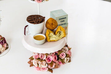 Delicious Sweet Bakery Patisserie Food Menu Gourmet Meal Dessert Chocolate Strawberry Lemon Flour Cake Pie Piece Chicken Fry Cheese Pizza Bread Still Product Carnival Mardi Gras Theme