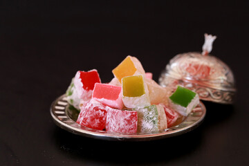 sweet asian confection, dessert, turkish delight, turkey eastern, oriental, food, confectionery cookery, cookery culture, epicure, pistachio.