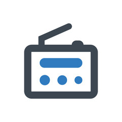 Communication media radio icon
