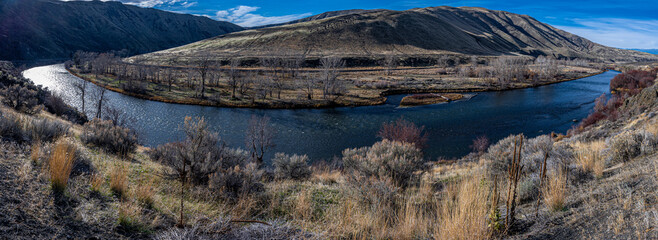 Yakima River Canyon in Fall, WA