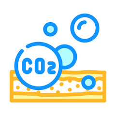 Obraz premium carboxytherapy procedure color icon vector. carboxytherapy procedure sign. isolated symbol illustration