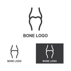 Bone logo icon vector design template illustration