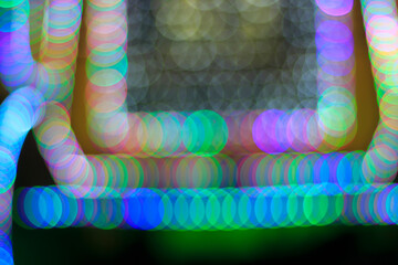 Blurred Colored Light Abstract Background