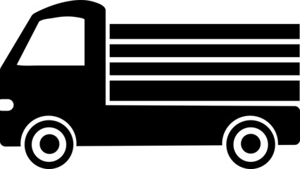 A truck icon. A sign of delivery vector illustration on white background..eps