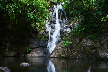 Fototapeta na wymiar photo of waterfall in nature