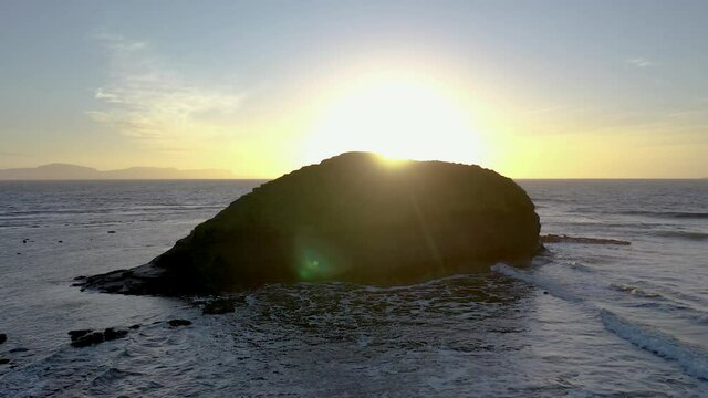 The beautiful eagles nest rock by Mountcharles in County Donegal - Ireland.