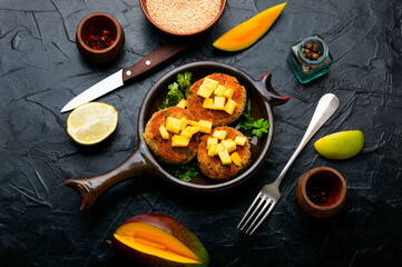 Vegetarian quinoa burgers