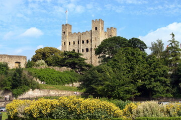 Exterior of Rochester castle in Kent, United Kingdom. © Luigi Petro