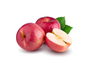 red apple isolated on a white background