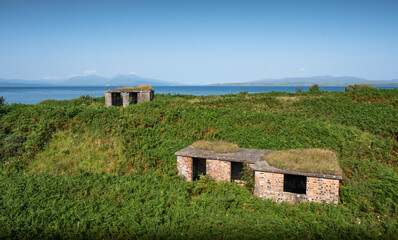 Obraz premium Ganavan Sands, Loop Control Hut - Oban, Scotland - Anti-Submarine - WW2