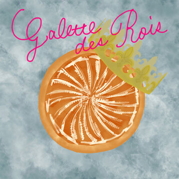 Gallete des Rois image with gray background