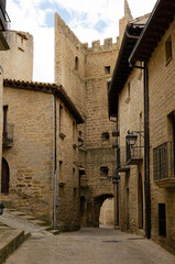 Wall in Medieval town in Spain