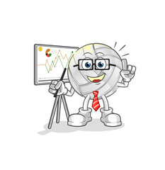 volleyball marketing character. cartoon mascot vector