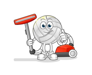 volleyball clean with a vacuum . character vector