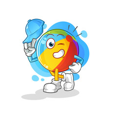 beach ball young boy character cartoon