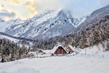 A winter idyll in Zadnja Trenta (Slovenia)
