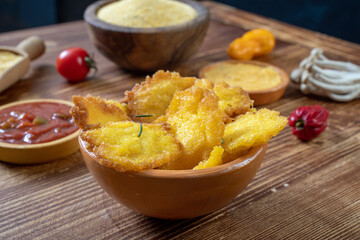 chips di polenta fatti in casa