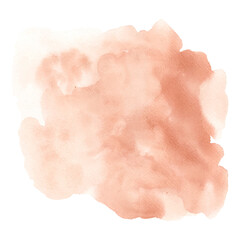 Abstract watercolor orange paint texture