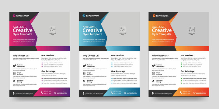 Creative Corporate & Business Flyer Brochure Template Design, abstract business flyer, vector template design. Brochure design, cover, annual report, poster, flyer
