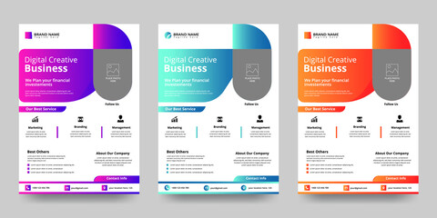 Creative Corporate & Business Flyer Brochure Template Design, abstract business flyer, vector template design. Brochure design, cover, annual report, poster, flyer
