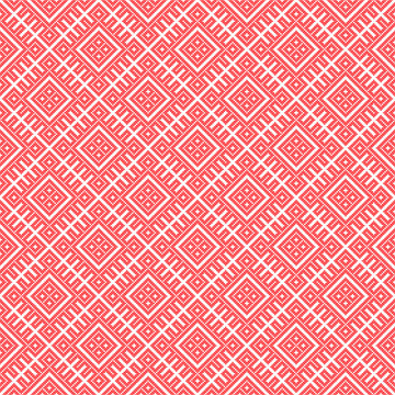 Seamless pattern based on traditional Russian and slavic ornament