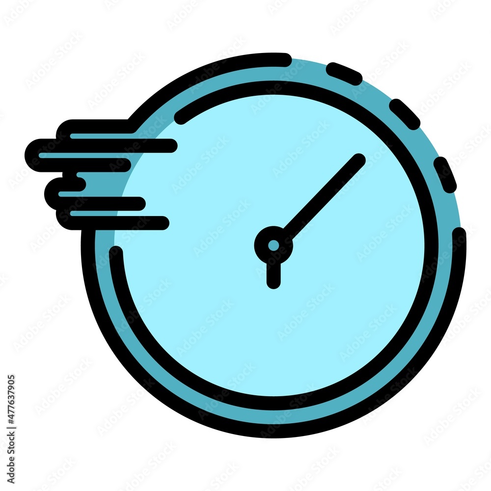 Poster upload speed internet icon. outline upload speed internet vector icon color flat isolated