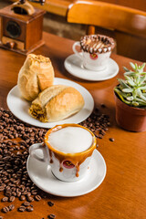 Delicious Sweet Bakery Patisserie Food Menu Gourmet Meal Dessert Chocolate Strawberry Lemon Flour Cake Pie Piece Chicken Fry Cheese Pizza Bread