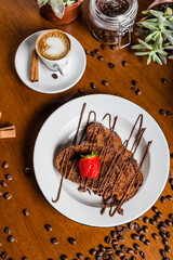 Delicious Sweet Bakery Patisserie Food Menu Gourmet Meal Dessert Chocolate Strawberry Lemon Flour Cake Pie Piece Chicken Fry Cheese Pizza Bread