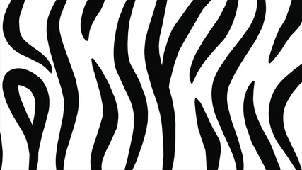 Full seamless zebra animal skin pattern. Black and white design for textile fabric printing. Suitable for fashion use.