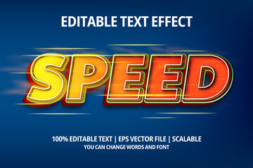 Speed editable text effect