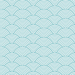 blue japanese style seamless traditional pattern circles ornate for your design