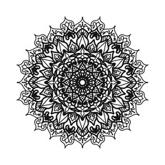 Vector round abstract circle. Mandala style