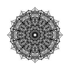 Vector round abstract circle. Mandala style