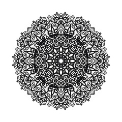 Vector round abstract circle. Mandala style