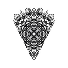 Vector round abstract circle. Mandala style