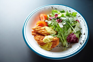 Chicken Tender and Vegetable Salad 