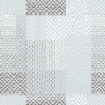 Tile with geometric seamless pattern. Geometric squares. Scandinavian style. Tile decor.