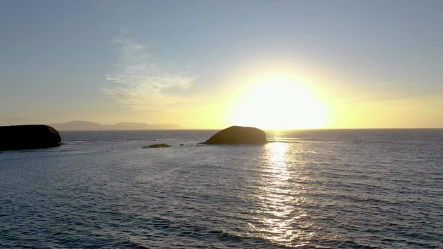 The beautiful eagles nest rock by Mountcharles in County Donegal - Ireland.