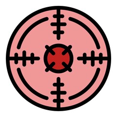 Camera capture icon. Outline camera capture vector icon color flat isolated