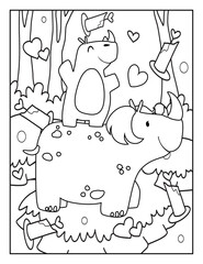 Valentine's Day coloring page for children. Valentines Day coloring pages for kids. Valentines coloring pages for kids.