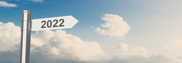 Happy New Year Background. Start to 2022. 3D illustration