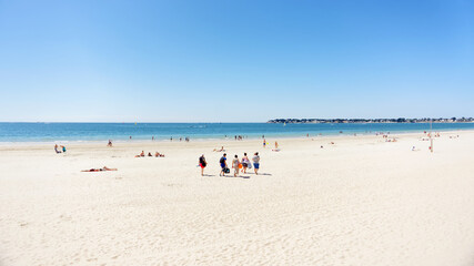 Fototapeta na wymiar La baule beach in Loire-Atlantique coast