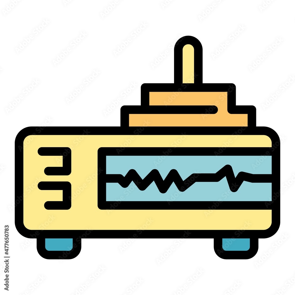 Poster network router icon. outline network router vector icon color flat isolated
