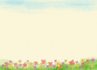 Edited design background image in A3 size with a watercolor atmosphere.