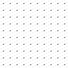 Square seamless background pattern from geometric shapes are different sizes and opacity. The pattern is evenly filled with small black chart line symbols. Vector illustration on white background