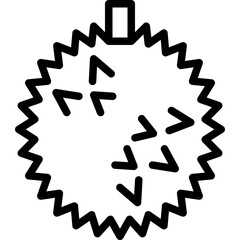 durian line icon
