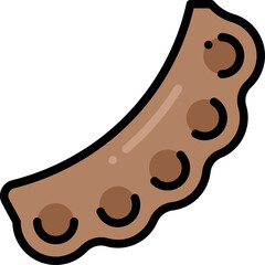 tamarind filled outline icon
